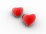 Two Hearts Stock Photo