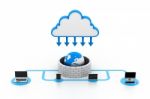 Cloud Computing Devices Stock Photo