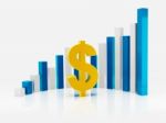 Business Graph With Dollar Sign Stock Photo