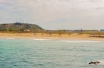 La Loberia Beach View In Salinas, Ecuador Stock Photo