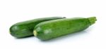 Zuchini Isolated On The White Background Stock Photo