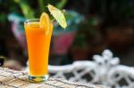 Fresh Orange Juice Stock Photo