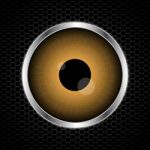 Eye With Abstract Metal Texture  Illustration Background Stock Photo