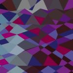 Deep Magenta Abstract Low Polygon Background Stock Photo