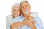 Loving Elder Couple Stock Photo