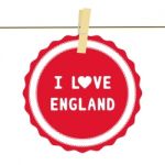 I Love England4 Stock Photo