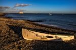 Evening Light At Selsey Bill Stock Photo