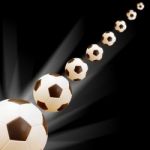 Shooting Soccer Ball Stock Photo