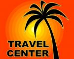 Travel Center Represents Offices Service And Getaway Stock Photo