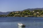 Beautiful Seascape Near A Village In Peloponesse Stock Photo