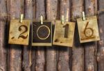 New Year 2016 Stock Photo