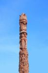 Totem Pole Stock Photo