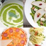 Healthy And Tasty Italian Food Collage Stock Photo