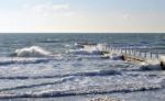 Stormy Weather On A Sea Stock Photo