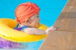 Swimming Kid Stock Photo