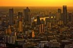 Evening Bangkok Thailand Stock Photo