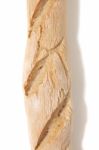 Traditional Baguette On White Background Stock Photo