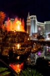 Las Vegas, Nevada/usa - August 3 : Volcano At The Mirage Hotel L Stock Photo