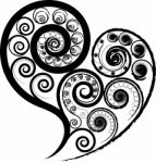 Spiral Heart Stock Photo