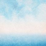 Blue Watercolor Painted Background Stock Photo