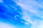 Clear Blue Sky Background Stock Photo