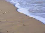 Beach Shadows Stock Photo