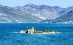 Monastery Our Lady Of Mercy On The Island In Montenegro Stock Photo