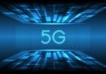 5g Technology Abstract Rectangle Background Stock Photo