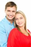 Profile Shot Of An Adorable Young Love Couple Stock Photo