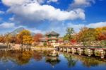 Gyeongbokgung Palace In Autumn,south Korea Stock Photo