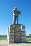 Statue Of Saint D. Nuno Alvares In Our魠castle Stock Photo