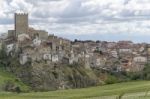 The Typical Town Of Pietramontecorvino Stock Photo