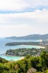 Hat Kata Karon Viewpoint In Phuket Island Stock Photo