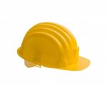 Yellow Safety Helmet Construction Stock Photo