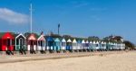 Southwold, Suffolk/uk - June 2 : Colourful Beach Huts In Southwo Stock Photo