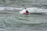 Kayaking In Cornwall Stock Photo