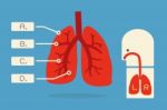 Lung Infographics Stock Photo