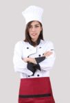 Woman Chef Stock Photo