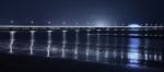 Shorncliffe Pier In The Evening Stock Photo