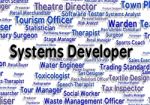 Systems Developer Meaning Hiring Occupations And Computing Stock Photo