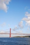 25th April Bridge In Lisbon, Portugal Stock Photo