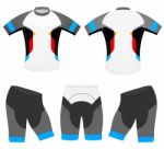 Sports Rider Cycling Vest Design Stock Photo