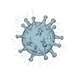 Virus Drawing Stock Photo