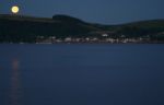 Moon Over Kingsand And Cawsand Stock Photo