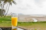 Glass Of Orange Juice Stock Photo