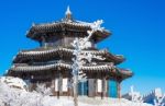 Deogyusan Mountains In Winter, Korea Stock Photo