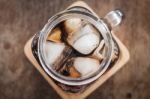 Top View Of Iced Cola Stock Photo