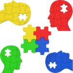 Think Puzzle Indicates Team Work And Consideration Stock Photo