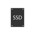 Solid-state-drive Symbol Icon  Illustration On White Stock Photo