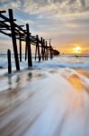 Wooden Bridge Stock Photo